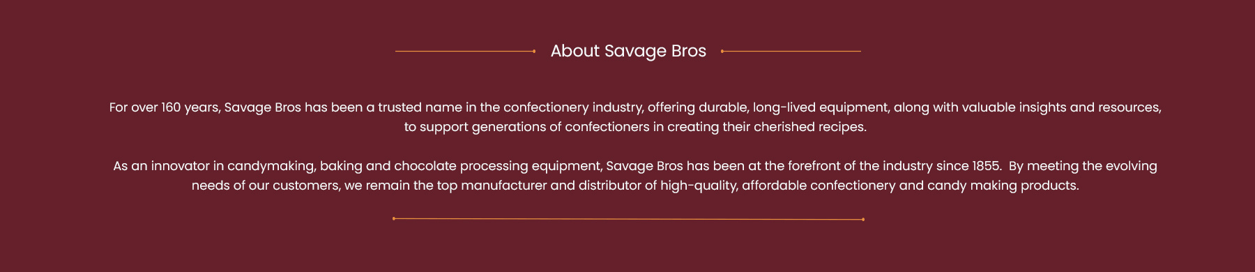 Landing Page About Us maroon